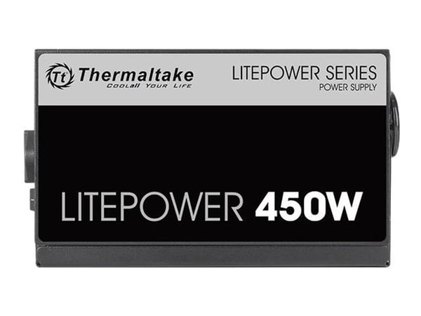 Thermaltake Litepower LTP-450AL2NK - Strømforsyning (intern) - ATX12V 2.3 - AC 230 V - 450 watt - aktiv PFC - svart