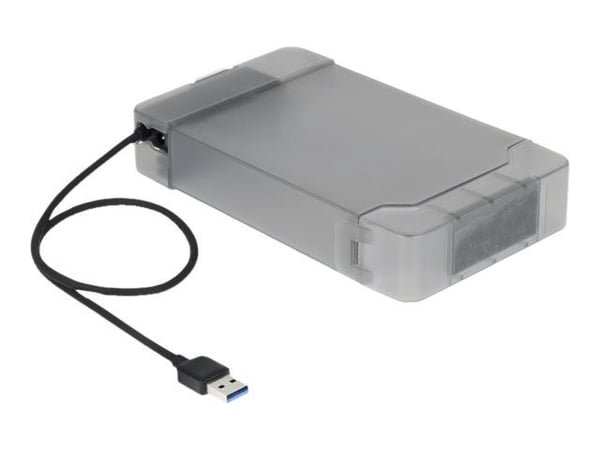 Delock USB Type-A to SATA Converter with 3.5" Protection Cover - Grensesnittsadapter - SATA 6Gb/s - USB 3.0 - svart