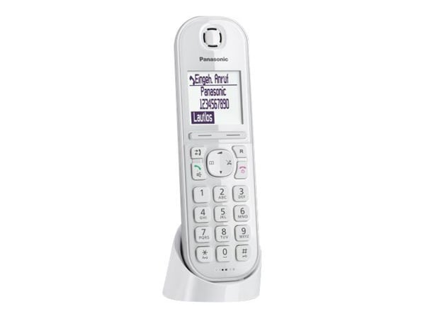 Panasonic KX-TGQ200 - Trådløs digitaltelefon - DECT\GAP - treveis anropskapasitet - hvit