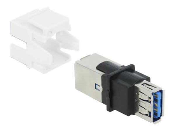 Delock - USB-adapter - USB-type A (hunn) til USB Type B (hunn) - hvit