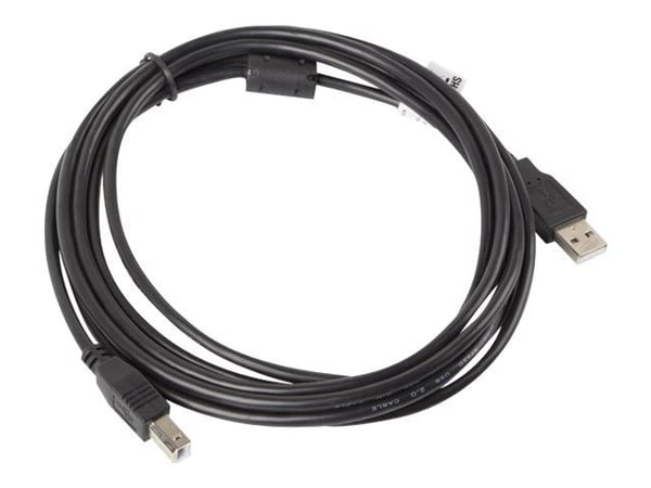 Lanberg - USB-kabel - USB (hann) til USB-type B (hann) - USB 2.0 - 3 m - svart