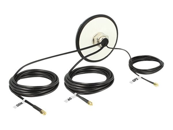 NAVILOCK Multiband SMA omnidirectional roof mount outdoor - Antenni - navigointi, mobiili - omnidirectional - katto, ulkokäyttöön, autoteollisuuteen
