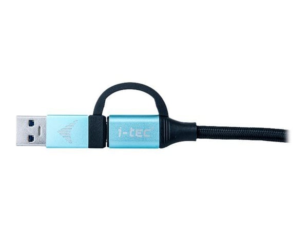 i-Tec - USB-kabel - USB, USB-C (hann) til USB-C (hann) - USB 3.1 Gen 2 - 1 m - 4K-støtte, Power Delivery-støtte