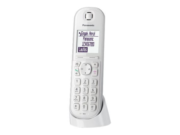 Panasonic KX-TGQ200 - Trådløs digitaltelefon - DECT\GAP - treveis anropskapasitet - hvit
