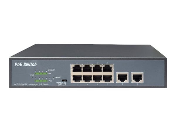 Digitus DN-95323-1, Hallitsematon, Fast Ethernet (10/100), Täysin kaksipuolinen, Power over Ethernet -tuki, Telineasennus