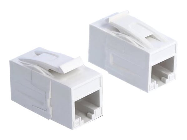 Delock - Modulär insättning - CAT 6a - UTP - RJ-45 - vit