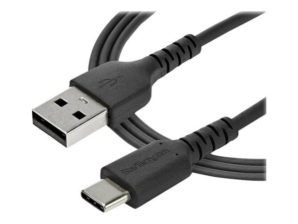 StarTech.com 2m USB A - USB C latauskaapeli, Kestävä nopea lataus ja synkronointi USB 2.0 - USB Type C datajohto, kestävä TPE-vaippa Aramidikuitu M...