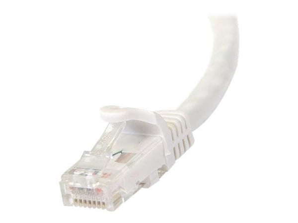 Startech 7.5m CAT6 Ethernet Cable, 10 Gigabit Snagless RJ45 650MHz 100W PoE Patch Cord, CAT 6 10GbE UTP Network Cable w/Strain Relief, White, Wirin...