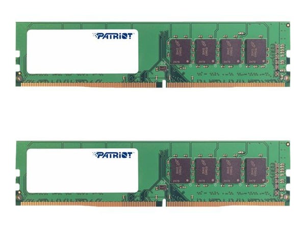 Patriot Signature Line - DDR4 - sats - 16 GB: 2 x 8 GB - DIMM 288-pin - 2666 MT/s / PC4-21300 - CL19 - 1.2 V - ej buffrad - icke ECC