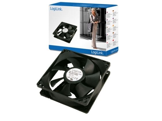 LogiLink FAN103 - Kabinettvifte - 120 mm - svart