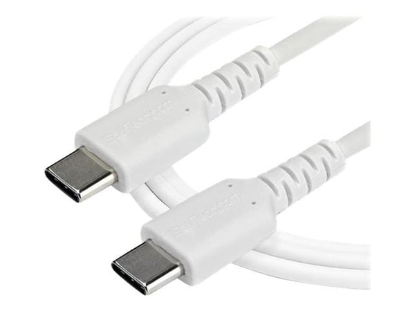 StarTech 2 m USB-C-kabel -&nbsp;vit - USB-kabel - USB-C (hane) rak till USB-C (hane) rak - Thunderbolt 3 / USB 2.0 - 2 m - vit