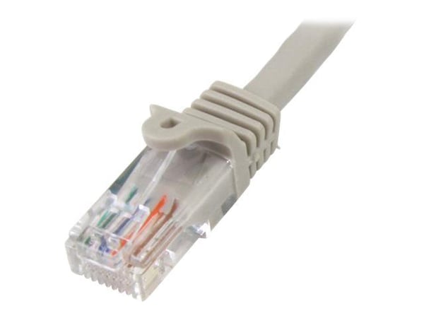 StarTech.com 7m Gray Cat5e / Cat 5 Snagless Ethernet Patch Cable 7 m - Patchkabel - RJ-45 (han) til RJ-45 (han) - 7 m - UTP - CAT 5e - knastfri - grå