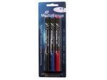 MediaRange Permanent Marker-Set - Permanentmarkørsett for CD/DVD - svart, blå, rød (en pakke 3)
