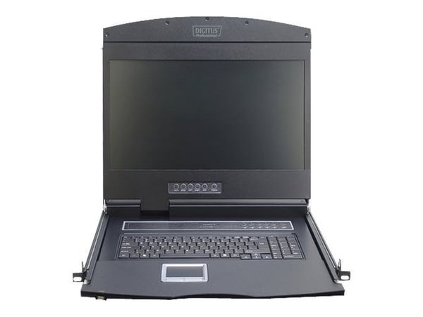Digitus DS-72211-4GE, 48,3 cm (19"), 1366 x 768 pikseliä, 1000:1, TFT, 16,78 miljoonaa väriä, Cat 5