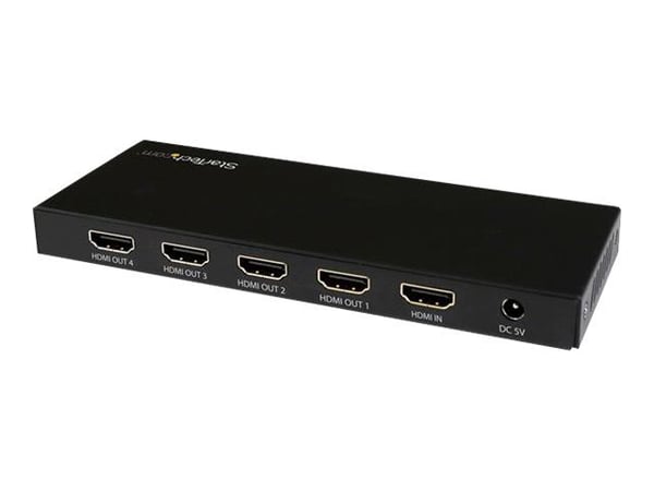 STARTECH.COM HDMI Splitter - 4-Port - 4K 60Hz - HDMI Splitter 1 In 4 Out - 4-veis HDMI Splitter - HDMI Port Splitter