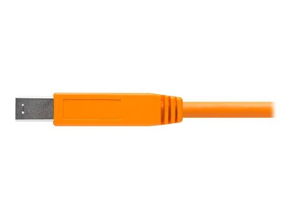 Tether Tools CU5460ORG, 4,6 m, USB A, USB B, USB 3.2 Gen 1 (3.1 Gen 1), 5000 Mbit/s, Oranssi