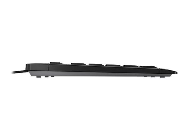 CHERRY STREAM KEYBOARD - Tangentbord - USB - fransk - tangentbrytare: CHERRY SX - svart