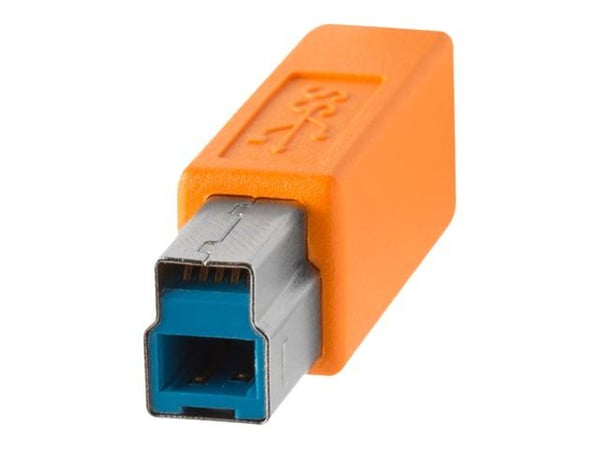 Tether Tools CU5460ORG, 4,6 m, USB A, USB B, USB 3.2 Gen 1 (3.1 Gen 1), 5000 Mbit/s, Oranssi