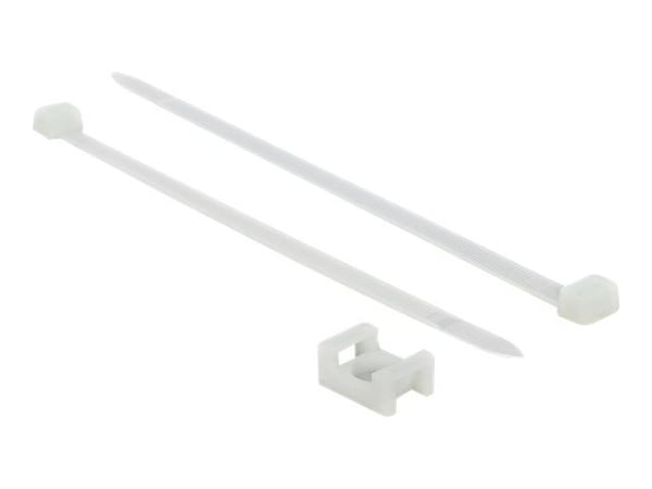 Delock - Kabelbinder - 15 cm - vit