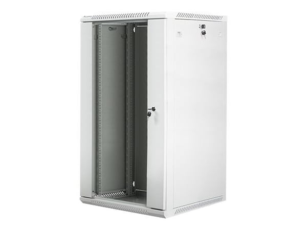 Lanberg WF01-6622-10S, Seinään asennettava laitekehikko, 22U, 60 kg, Näppäinlukko, Kotelon kiskot, Tehostunut kaapelinhallinta Lanberg WF01-6622-10S, Seinään asennettava laitekehikko, 22U, 60 kg, Näppäinlukko, Kotelon kiskot, Tehostunut kaapelinhallinta