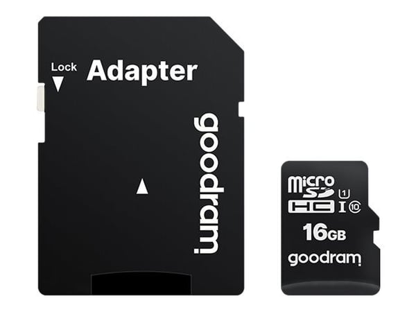 GOODRAM M1AA - Flashminnekort (SD-adapter inkludert) - 16 GB - UHS-I / Class10 - microSDHC UHS-I