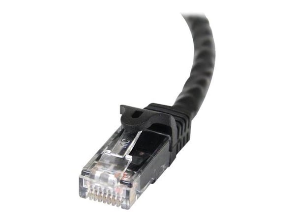 Startech 1.5m CAT6 Ethernet Cable, 10 Gigabit Snagless RJ45 650MHz 100W PoE Patch Cord, CAT 6 10GbE UTP Network Cable w/Strain Relief, Black, Wirin...