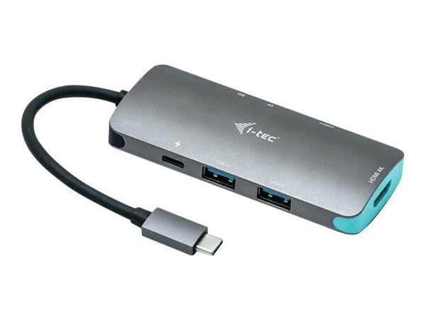 i-Tec USB-C Metal Nano Dock 4K HDMI + Power Delivery - Dokkingstasjon - USB-C 3.1 - HDMI