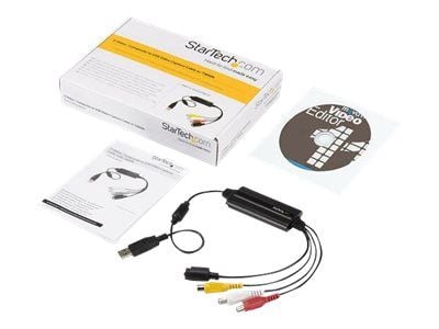 StarTech USB Video Capture Adapter Cable, S-Video/Composite to USB 2.0 SD Video Capture Device Cable, TWAIN Support, Analog to Digital Converter fo...