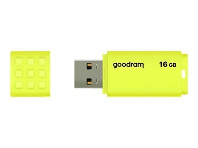 GOODRAM UME2 - USB flash-enhet - 16 GB - USB 2.0 - gul