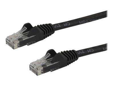 Startech 7.5m CAT6 Ethernet Cable, 10 Gigabit Snagless RJ45 650MHz 100W PoE Patch Cord, CAT 6 10GbE UTP Network Cable w/Strain Relief, Black, Wirin...