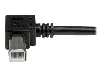 StarTech 3m USB 2.0 A to Right Angle B Cable Cord - 3 m USB Printer Cable - Right Angle USB B Cable - 1x USB A (M), 1x USB B (M) (USBAB3MR) - USB-k...