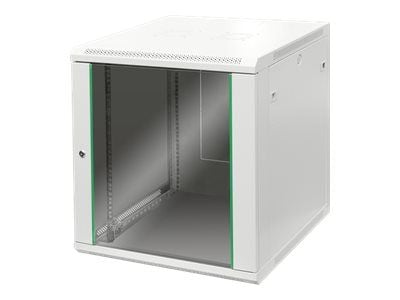 DIGITUS Professional Dynamic Basic Series DN-19 12U-6/6-EC - Skåp - väggmontering - grå, RAL 7035 - 12U - 19"