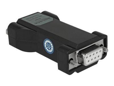 Delock Converter 1 x Serial RS-232 DB9 naaras 1 x Serial TTL / CMOS 5 V DB9 uros ESD-suojauksella 3 kV ja laajennettu lämpötila-alue - Sarjasovitin...