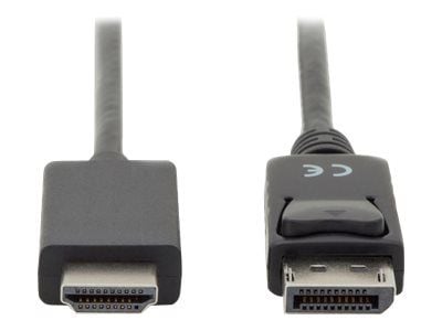 ASSMANN - Adapterkabel - DisplayPort hann låsing til HDMI hann - 3 m - trippel beskyttelse - svart - formstøpt, 4K-støtte, smekklås