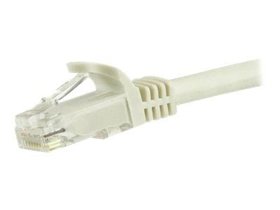 Startech 7.5m CAT6 Ethernet Cable, 10 Gigabit Snagless RJ45 650MHz 100W PoE Patch Cord, CAT 6 10GbE UTP Network Cable w/Strain Relief, White, Wirin...