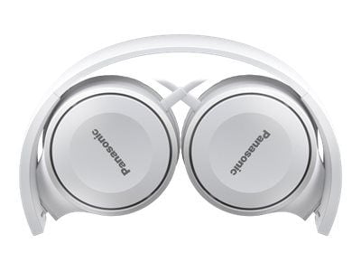Panasonic RP-HF100E - Hodetelefoner - on-ear - kablet - 3,5 mm jakk - hvit