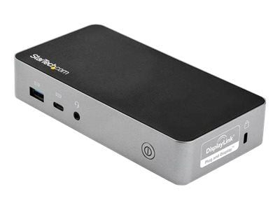 Startech USB-C Dock, Dual Monitor 1080p HDMI Laptop Docking Station, 60W Power Delivery, 1x USB-C, 3x USB-A, Ethernet, Dual HDMI Video Display USB ...