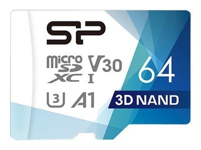 Silicon Power Superior Pro, 64 GB, MicroSDXC, Luokka 10, UHS-III, 100 MB/s, 80 MB/s