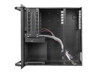 Lanberg - Rack-monterbar - 4U - ATX - ingen strømforsyning - sort - USB/Lyd