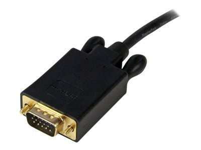 StarTech 15 ft DisplayPort to VGA Adapter Cable - DP to VGA Video Converter - Active DisplayPort to VGA Cable for PC 1920x1200 - Black (DP2VGAMM15B...