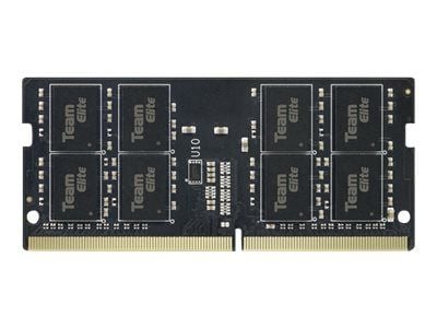 Team Group ELITE SO-DIMM DDR4 LAPTOP MEMORY, 16 GB, 1 x 16 GB, DDR4, 2666 MHz, 260-pin SO-DIMM