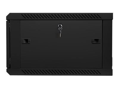 Lanberg - Rack skap - veggmonterbar - svart, RAL 9004 - 6U - 19"