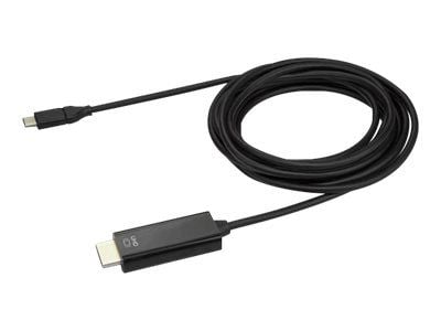 StarTech.com 3 m USB-C till HDMI-kabel - 4K vid 60Hz - Svart - Adapterkabel - USB-C hane till HDMI hane - 3 m - svart - 4K60Hz (3840 x 2160) stöd -...