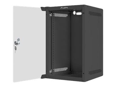 Lanberg - Rack skap - veggmonterbar - RAL 9004, svart - 9U - 10" Lanberg - Rack skap - veggmonterbar - RAL 9004, svart - 9U - 10"