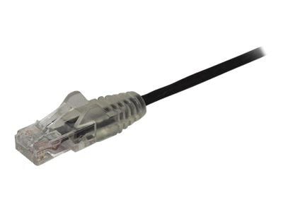 Startech 2.5m Slim LSZH CAT6 Ethernet Cable, 10 Gigabit Snagless RJ45 100W PoE Patch Cord, CAT 6 10GbE UTP Network Cable w/Strain Relief, Black, ET...