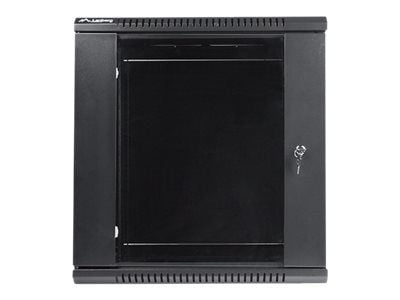 Lanberg - Rack skap - veggmonterbar - svart, RAL 9004 - 12U - 19"
