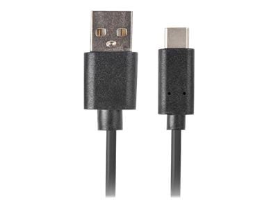 Lanberg - USB-kabel - USB (hann) til USB-C (hann) - USB 2.0 - 1.8 m - svart