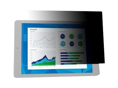 3M personvernfilter - Skjermpersonvernfilter (landskap) for nettbrett - fra 10,2" til 10,5" - svart - for Apple 10.2-inch iPad; 10.5-inch iPad Air ...