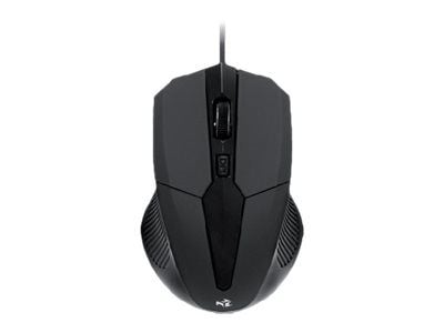 iBOX i005 - Mus - laser - 3 knapper - kablet - USB - svart