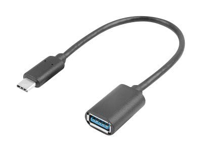 Lanberg - USB-sovitin - USB-C (han) til USB Type A (hun) - USB 3.1 Gen 1 - 15 cm - lajittelu - lajittelu